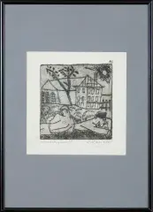 Leopold Lewicki, Odpoczynek, 1931-32, akwaforta, papier