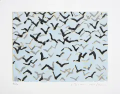 BEZ TYTUŁU by Leon Tarasewicz, 1984/2000, serigrafia barwna, papier, sold Oct 2015