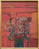Barbara Szubinska, Kwiaty, 1998, olej, płótno