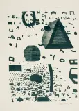 ZNAKI by Jan Tarasin, 1978, serigrafia, papier, sold Oct 2015