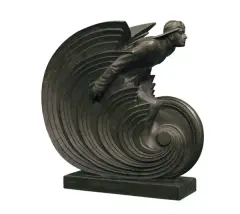 Zygmunt Kowalewski, MOTOCYKLISTA, 1934, brąz patynowany