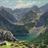 Franciszek Wójcik, MORSKIE OKO, olej, płótno
