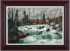 Rafał Malczewski, DZIKI NURT, akwarela, pastel, papier
