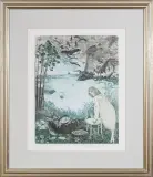 Marian Paweł Bocianowski, Cytaty z Brunona Schulza Sklepy cynamonowe, akwaforta barwna, papier