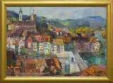Franciszek Kmita, Laufenburg, 1997, olej, płótno