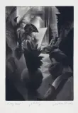 Włodzimierz Kotkowski, Ostry deser, 1993, mezzotinta, papier