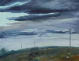 Jacek Malinowski, Forse la prossima collina, 2014, olej, płótno