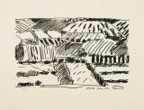 Tadeusz Dominiku, Pejzaż z Alaski, 1994, litografia, papier