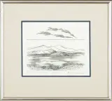Grecja – Lawenda i wyspy by Maria Okołów-Podhorska, 1999, akwaforta, papier, sold Aug 2015