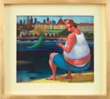 Nad Wisłą by Jacek Pałucha, 2015, akryl, płótno, offered Aug 2015