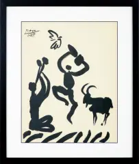Pablo Picasso, Tancerze, 17 II 1959, litografia, papier kremowy