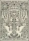 Mizrach IV a by Piotr (pseudonim Kranc) Sztuczyński, 2000, wycinanka, papier, offered Aug 2015