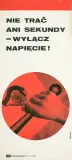 Zdzisław Struzik, Nie trać ani sekundy - wyłącz napięcie, 1969, offset barwny, papier