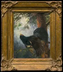 GŁUSZEC by Georg (George) Majewicz, olej, tektura, offered Jul 2015