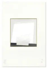 Jan Berdyszak, Passe-par-tout połową negatywu, 1998, collage, folia, karton z wyciętymi otworami
