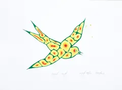 Ryszard Grzyb, Ptak, 1993/2003, serigrafia barwna, karton