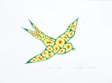 Ryszard Grzyb, Ptak, 1993/2003, serigrafia barwna, karton