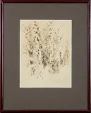 Wiktor Zin, Brzozy z Opinogóry, 1975, tusz, pędzel, papier