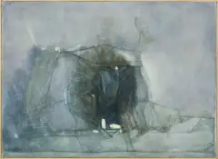 HARPIA by Jerzy Stajuda, 1975, olej, płótno, sold Jun 2015