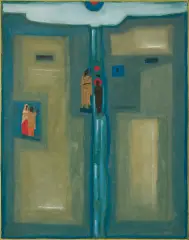 Jerzy Nowosielski, JORDAN (Chrzest Jezusa Chrystusa w Jordanie), 196, olej, płótno