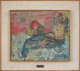 Jan Cybis, KURA, 1959, olej, płótno