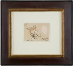 Tadeusz Kantor, PUDEŁKO, 1963, tusz pióro, pastel, papier