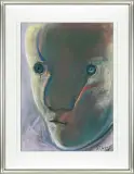 Stasys Eidrigevičius, GŁOWA, pastel, karton