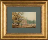 Anastazy Raczyński, Z PODRÓŻY DO TURCJI FONTANNA PUBLICZNA, 1814-1820, akwarela, tusz, ołówek papier