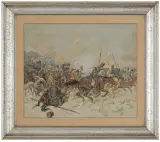 Juliusz Kossak, MJR JAN GOŁKOWSKI W POŚCIGU ZA KOZAKAMI DOŃSKIMI
