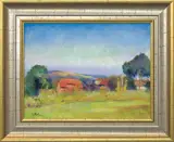 PEJZAŻ Z OKOLIC KALWARII by Wojciech Weiss, olej, płótno, sold Jun 2015