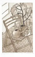 Andrzej Tadeusz Kotkowski, Pragnienie, 1998, akwaforta, akwatinta sepiowa, papier