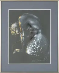 Andrzej Domżalski, Akt, 2015, akryl, pastel, papier