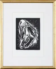 Jerzy Duda-Gracz, Marzyciele, z cyklu Judaica, 1964, linoryt, papier