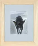 Pies by Maria Teresa Kuczyńska, 1994, gwasz, pastel, papier, sold Apr 2015