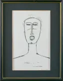 Jerzy Nowosielski, Kobieta, 1990, serigrafia, papier
