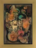Alfred Lenica, SŁOŃCE ROZSYPANE, 1965, olej, płótno