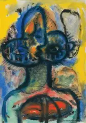 Marek Oberländer, FIGURA, 1962, tusz pióro, akwarela, papier