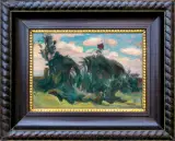 ŻYWOPŁOT by Aleksy Nowakiwski, 1926, olej, tektura, offered Mar 2015