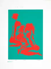 Akty by Jan Dobkowski, 2003, serigrafia barwna, papier, sold Mar 2015