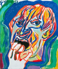 Autoportret by Andrzej Fogtt, 1997, olej, płótno, sold Mar 2015