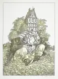 Janusz Stanny, Świnia, 1985, serigrafia kolorowana, papier