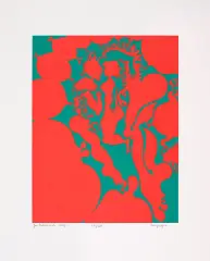 Kompozycja figuralna by Jan Dobkowski, 2003, serigrafia barwna, papier, sold Feb 2015