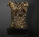 Pancerz by Igor Mitoraj, 1978, brąz, kamień, sold Feb 2015
