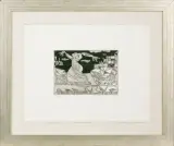 Mieczysław Wejman, Ucieczka, 1958, akwaforta, akwatinta, papier