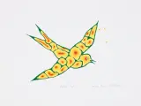 Ryszard Grzyb, Jaskółka, 1993/2003, serigrafia barwna, karton