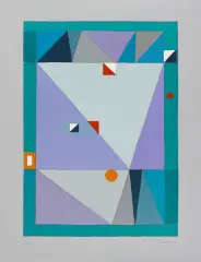 Jerzy Nowosielski, Abstrakcja, 1997, serigrafia barwna, papier
