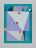 Jerzy Nowosielski, Abstrakcja, 1997, serigrafia barwna, papier