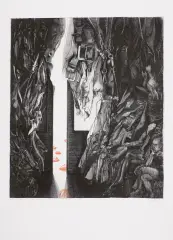Andrzej Pietsch, Podróżowanie – wejście I m, 1975, akwaforta barwna, papier
