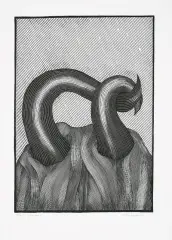 Krzysztof Witold Skórczewski, Baran, drzeworyt, papier