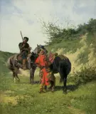 Wladislaw Szerner, LISOWCZYCY W PODRÓŻY, przed 1884, olej, płótno